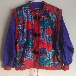 Vintage Lavon Patchwork Windbreaker